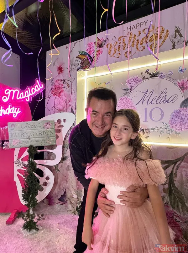 Acun Ilıcalı ile Şeyma Subaşı'nın kızı Melisa Ilıcalı 10 yaşında "Ablaların gibi babanı hiç üzmedin" Anne babadan ayrı parti - 10