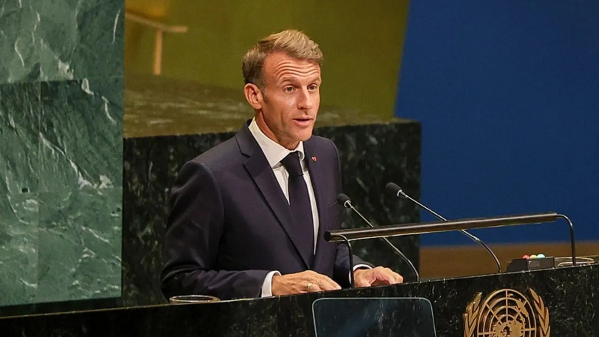 Macron'dan BM kürsüsünde Gazze çıkışı: Manzara hepimiz adına utanç verici! "Kağıt üzerinde tanıdınız harekete geçilmeli"