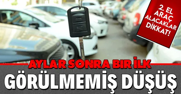 Aylar sonra bir ilk! İkinci el araç piyasasında tarihi düşüş!-1