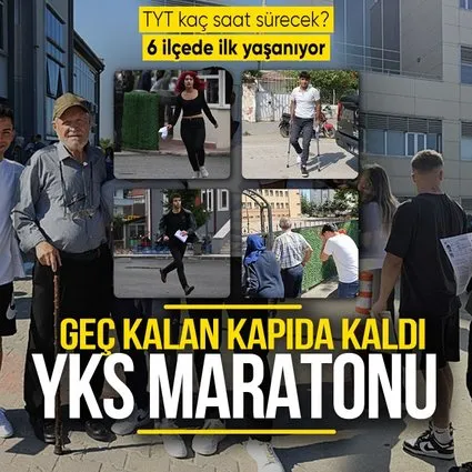 YKS maratonu başladı.. TYT kaç saat sürecek? Geç kalan kapıda kaldı