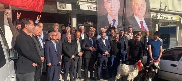 Sağlığına kavuşan Bahçeli için adak koç kesildi