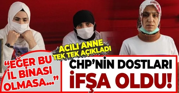 Evlat nöbetindeki acılı anneden CHP'nin ortaklarını ifşa eden sözler: HDP il binası olmadan hiçbir çocuk dağa gidemez