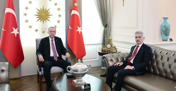 Son dakika: Başkan Erdoğan yeniden Danıştay Başkanı seçilen Zeki Yiğit'i kabul etti