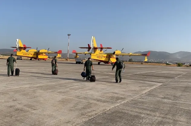 İspanya'dan gelen 2 yangın söndürme uçağı Muğla'da