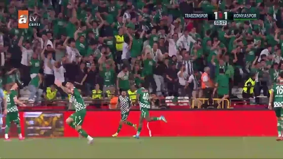 Trabzonspor 1-1 Konyaspor | GOL: Muleka