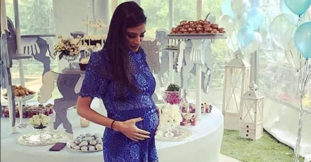 Aslıhan Doğan Turan dün bebeği için '‘Babyshower' düzenledi
