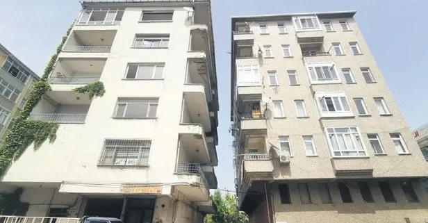 Tehlike apartmanı! Avcılar’da 5 katlı bina 25-30 cm yana yattı