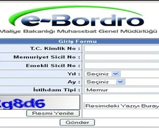 E-Bordro Ocak 2020 maaş sorgulama!