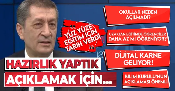 Son dakika: Milli Eğitim Bakanı Ziya Selçuk'tan uzaktan eğitim açıklaması-1