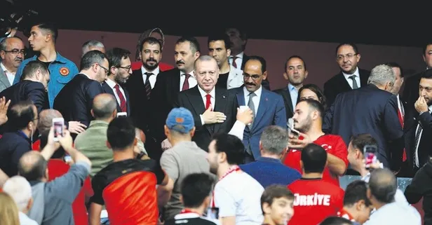 Başkan Erdoğan’dan Milli Takım’a destek