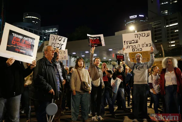 İsrailli esirlerin ailelerinden katil Netayahu'ya tepki yağmaya devam ediyor: Bakanlık yakındaki yolu 241 saniye boyunca trafiğe kapattılar - 22