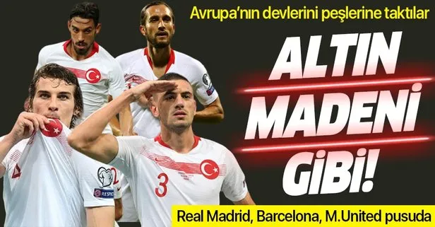 Milli Takım’ın genç yıldızları Avrupa’nın devlerine peşlerine taktı! Real Madrid, Barcelona, M.United pusuda