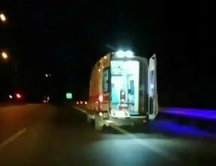 Akılalmaz olay! Hasta getiren ambulansı kaçırdı