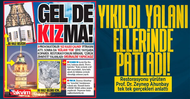 Sosyal medyadaki ‘Kız Kulesi yıkıldı’ yalanını, restorasyonu yürüten Prof. Dr. Zeynep Ahunbay tek tek çürüttü