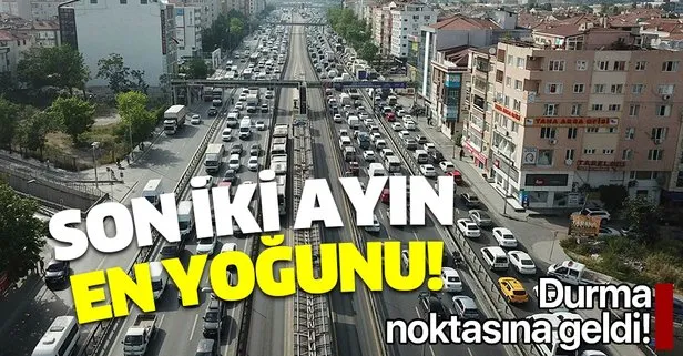 İstanbul’da son iki ayın en yoğun trafiği! Sokağa çıkma kısıtlamasının ardından trafik durma noktasında!