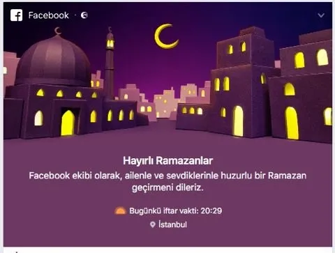 Facebook iftar saatini yanlış verdi! - 1
