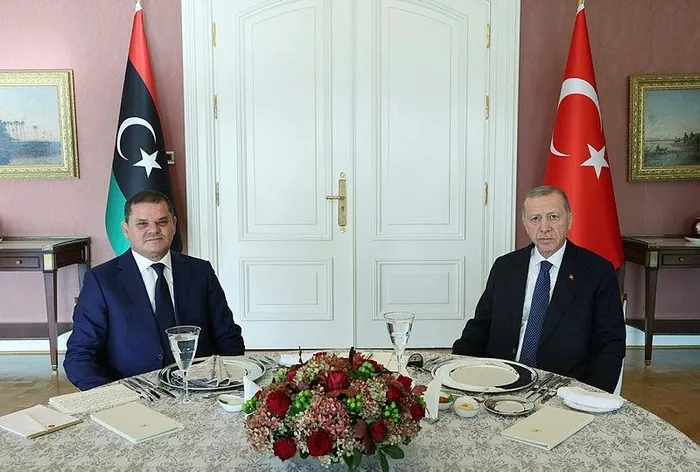 Başkan Erdoğan Libya Başbakanı Abdulhamid Dibeybe'yi kabul etti-3