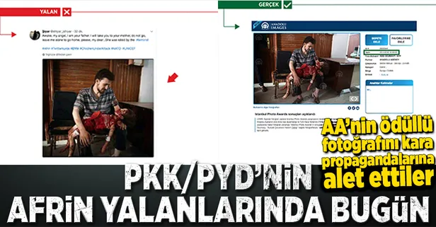 PKK/PYD'nin Afrin yalanlarında bugün