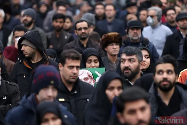 Kasım Süleymani için Ahvaz'da cenaze töreni - 37