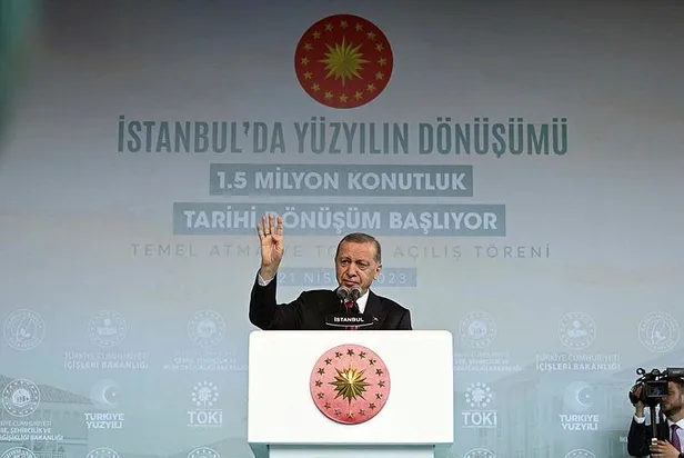 Başkan Erdoğan'dan Kentsel Dönüşüm Projeleri Anahtar Teslim ve Temel Atma Töreni'nde önemli açıklamalar-5
