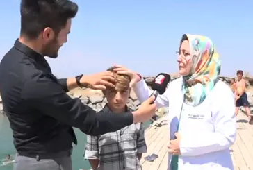 Van Gölü’ne esmer giren çocuklar sarışın çıkıyor!