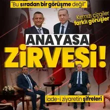 Ana gündem yeni anayasa! Başkan Erdoğan’ın CHP’ye yapacağı iade-i ziyaretin şifreleri: Bu sıradan bir görüşme değil