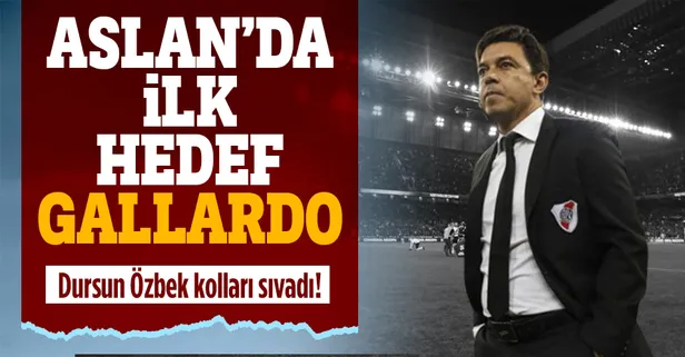 İlk hedef Gallardo! Başkan Özbek yeni hoca için kolları sıvadı... Rotayı Arjantin'e kırdı