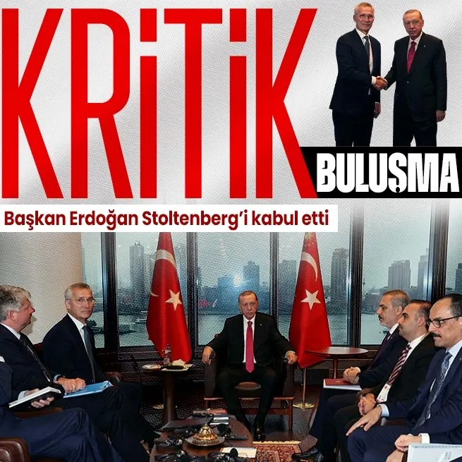 Başkan Recep Tayyip Erdoğan, NATO Genel Sekreteri Stoltenbergi kabul etti