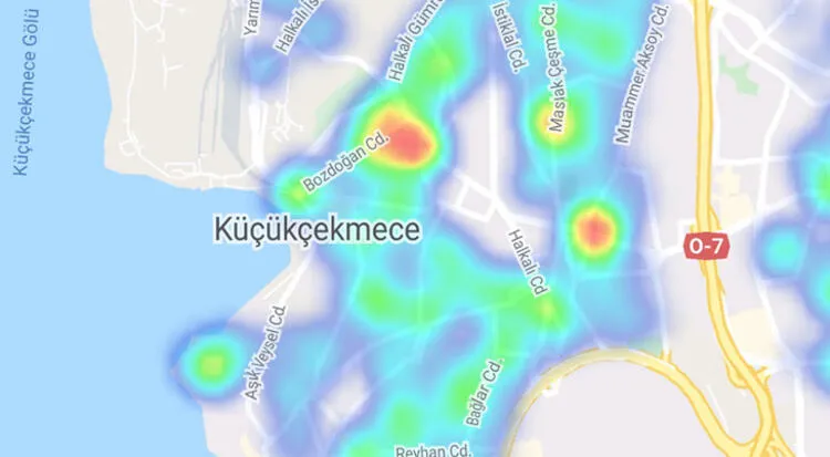 İstanbul'un güncel koronavirüs yoğunluk haritası! İşte ilçe ilçe İstanbul koronavirüs vaka haritası | Hayat Eve Sığar - 25