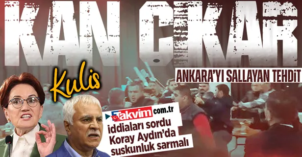 İYİ Parti'de yumruk yumruğa temayül yoklaması! Akşener'in ekibine "Vazgeçin yoksa kan çıkacak" tehdidi: Gözler Koray Aydın'da...