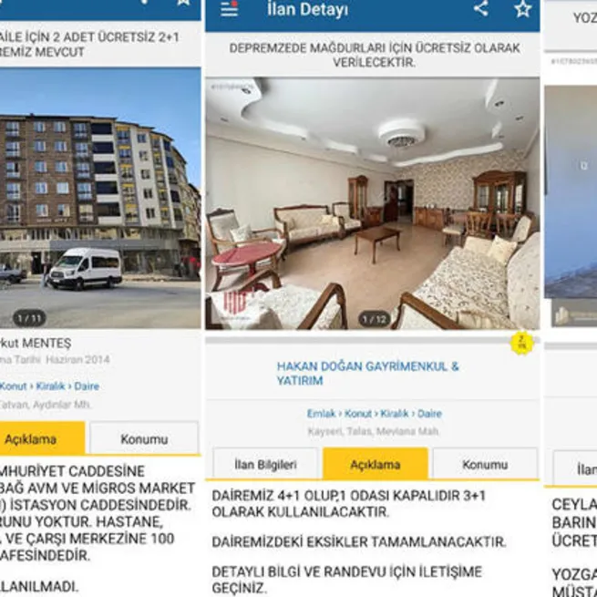 Helal be size! Kiralık evler depremzedeler için ücretsiz ilana dönüştü