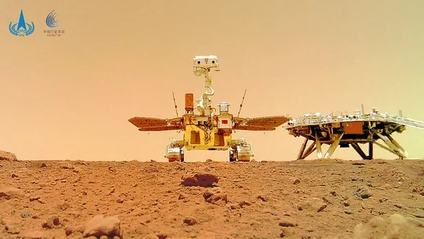 Çin tarafından Mars’a indirilen Curong, Kızıl Gezegen’den 4 fotoğraf gönderdi-4