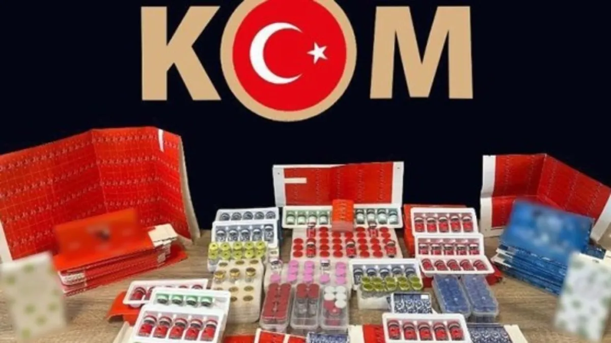 Kocaeli’de gümrük kaçağı milyonluk ilaç ve aşı ele geçirildi