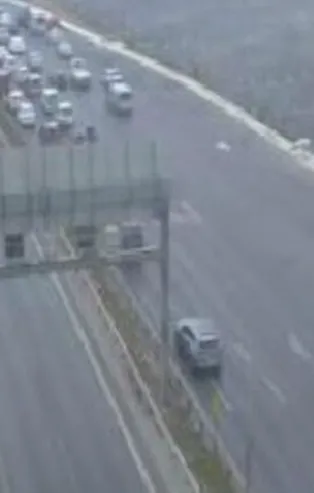 D-100'de feci kaza! Ulaşıma kapatıldı