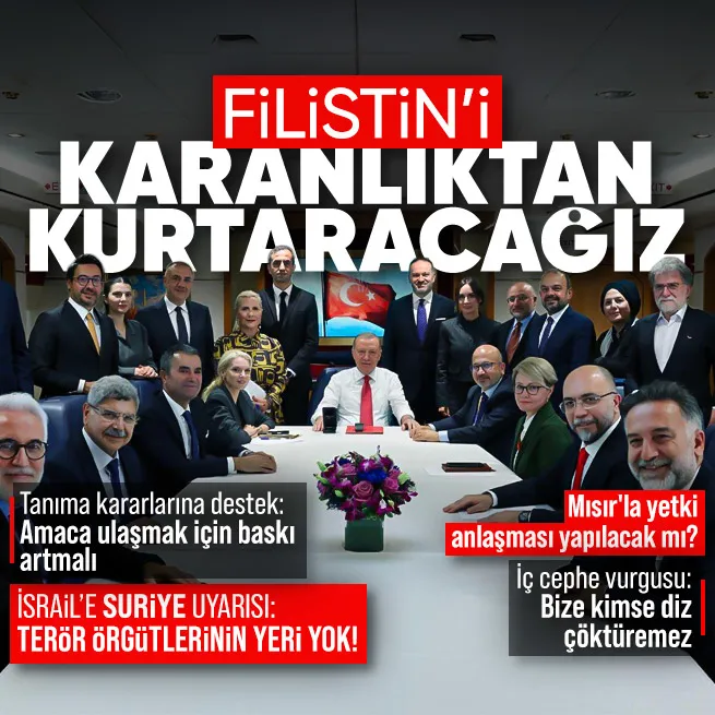 Başkan Erdoğan’dan ABD dönüşü Filistin mesajı: Karanlıktan kurtaracağız | İç cephe vurgusu: Bize kimse diz çöktüremez