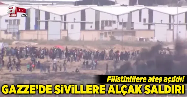 Gazze'de sivillere alçak saldırı