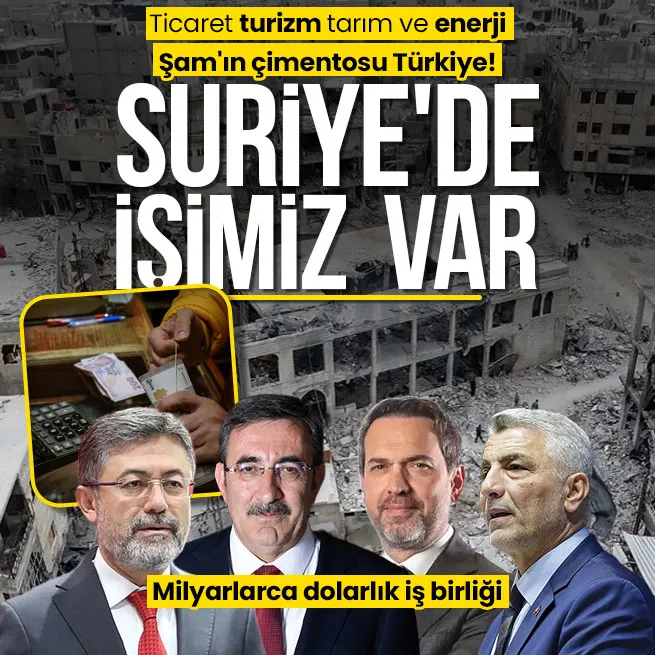 Suriyede işimiz var! EKK sonrası bakanlar açıkladı: Şamın çimentosu Türkiye