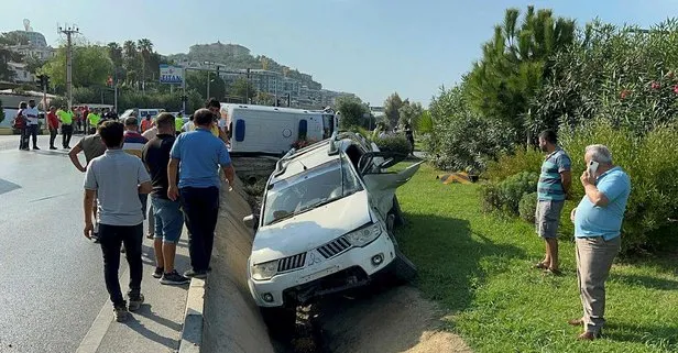 Antalya’da ambulans ile kamyonet çarpıştı! Yaralılar var
