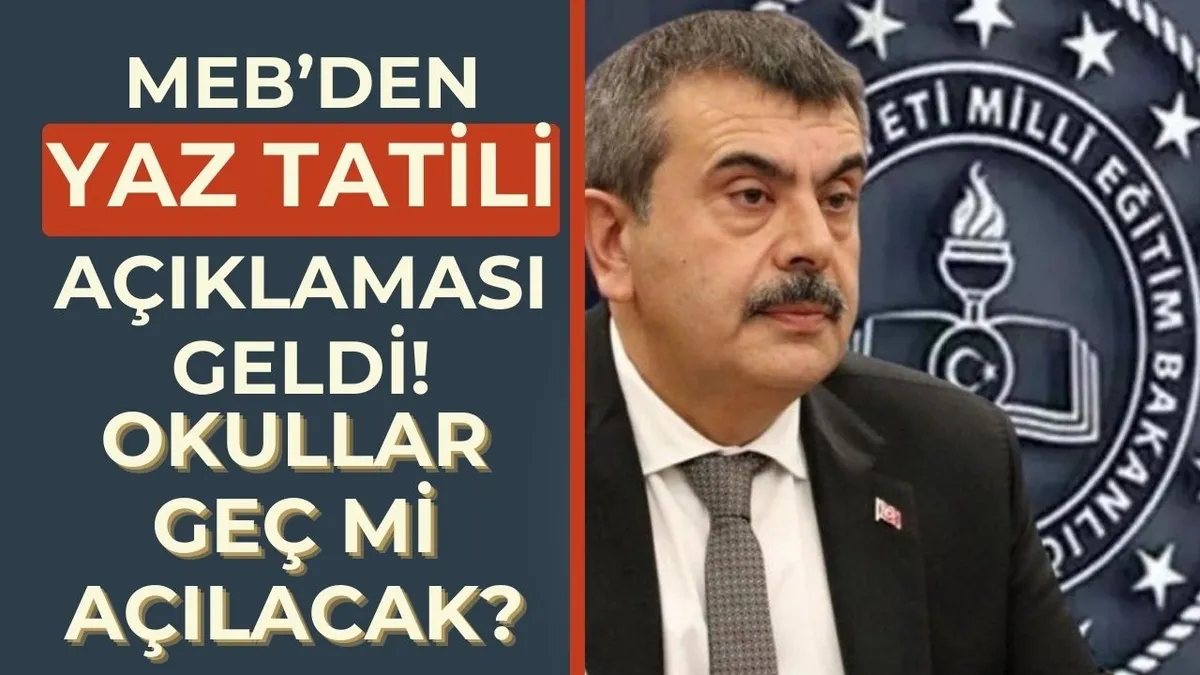 MEB'den ek tatil kararı; 'Okullar geç mi açılacak?' sorusu netleşti! Yaz tatili süresi uzatıldı mı? 5.6.7.8.9.10.11.12.sınıflar...