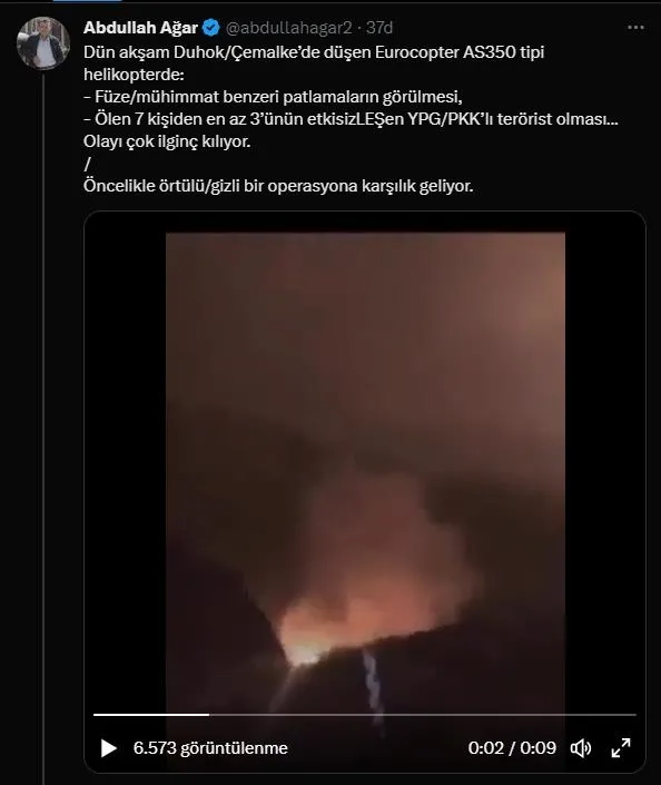 Terör örgütü PKK'nın kirli algısı elinde patladı! IKBY açıkladı: "Duhok'ta düşen helikopterde PKK'lı teröristler vardı!" | Ölenler elebaşı mı?-5