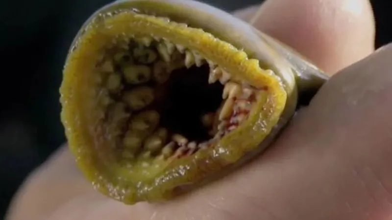 Bu canlıyı gören şok geçiriyor! 300 tane dişiyle kanla besleniyor! Uzmanlar uyardı-4