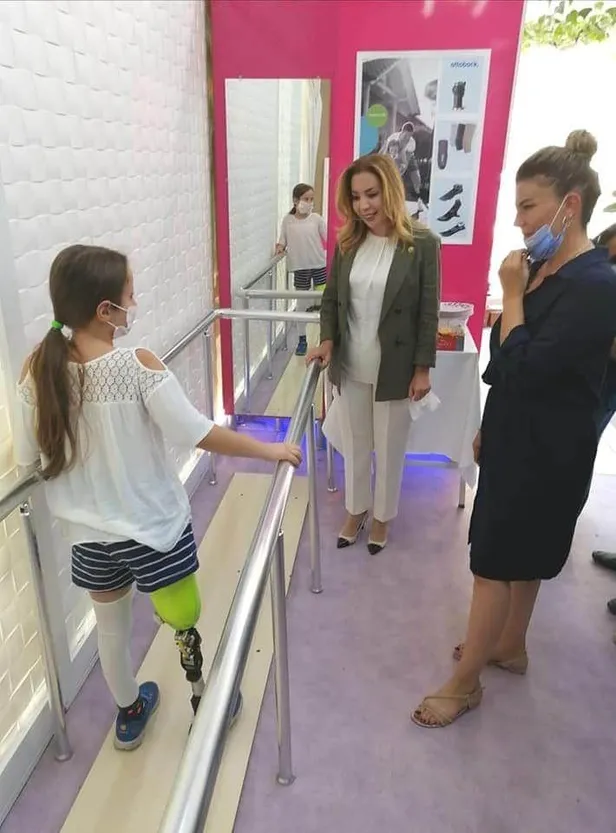 Bacağının üzerinden hafriyat kamyonu geçen küçük Aylin'den güzel haber! Protez bacağına kavuştu-2