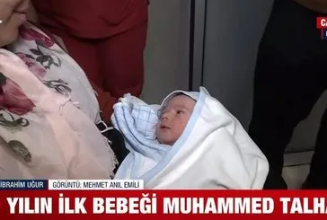 Yılın ilk bebeği Muhammed Talha