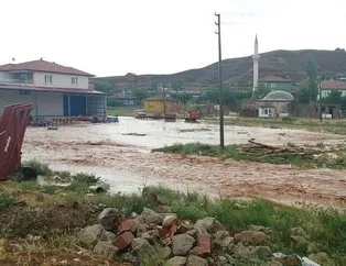 Kırıkkale’de sel! Ev ve iş yerleri zarar gördü