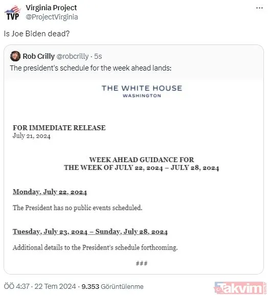Joe Biden öldü mü? Trump rövanşından neden vazgeçti? ‘Yarıştan çekilmeyeceğim’ diyordu: Başkan’ın son 48 saatinde neler oldu? - 14