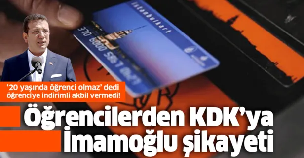 Öğrencilerden KDK'ya Ekrem İmamoğlu şikayeti