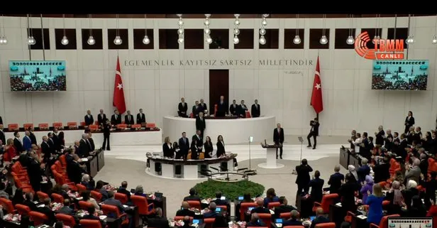 Son dakika: Başkan Erdoğan’ın Meclis’e girdiği anda CHP ve HDP ayağa kalkmadı