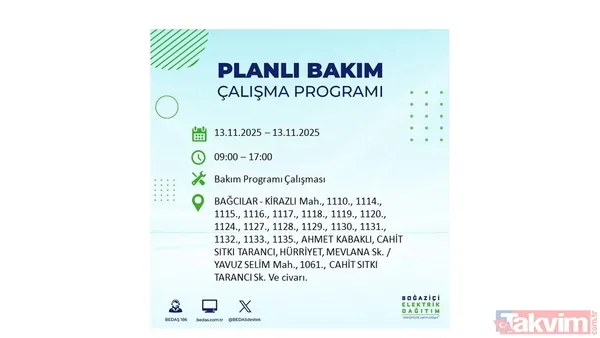 Mahallen listede olabilir! İstanbul'da büyük elektrik kesintisi: BEDAŞ 13 Kasım için saat verdi - 4