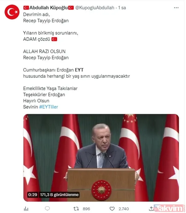 Başkan Erdoğan'ın EYT müjdesi büyük sevince neden oldu! Vatandaşlar coşkuyla kutladı - 14