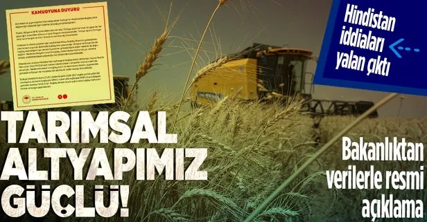 Hindistan’dan buğday ithalatı iddiası yalanlandı!